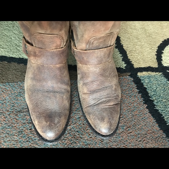 COPY - Frye Wyatt Harness Leather Boots - Size 8 - Picture 5 of 11